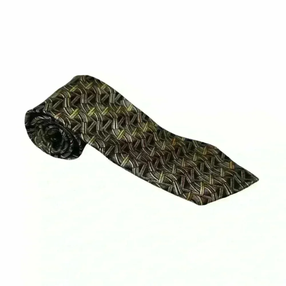 Men’s Vintage 1990s Jerry Garcia Tie - 100% Silk - Abstract Pattern